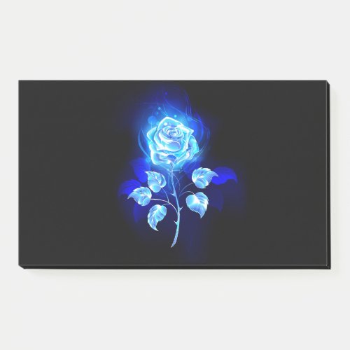 Burning Blue Rose Post_it Notes