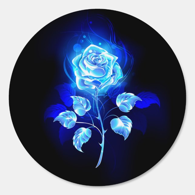 Burning Blue Rose Sign (Front)