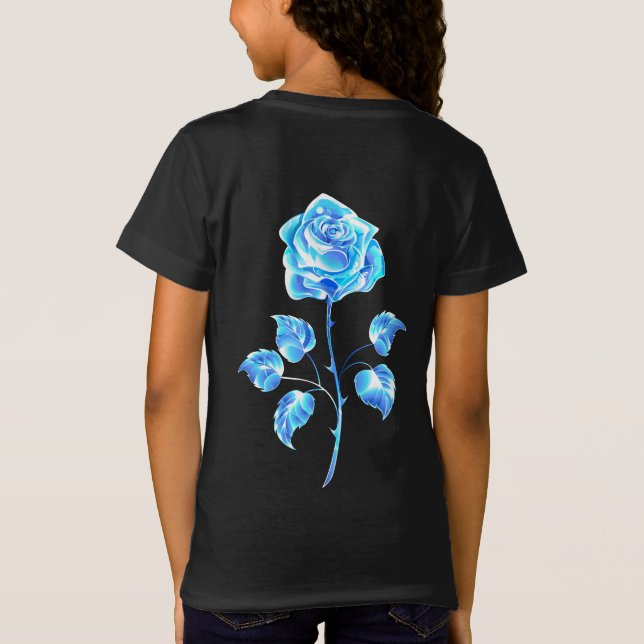 Burning Blue Rose T-Shirt (Back)