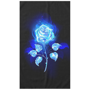 Burning Blue Rose Tablecloth