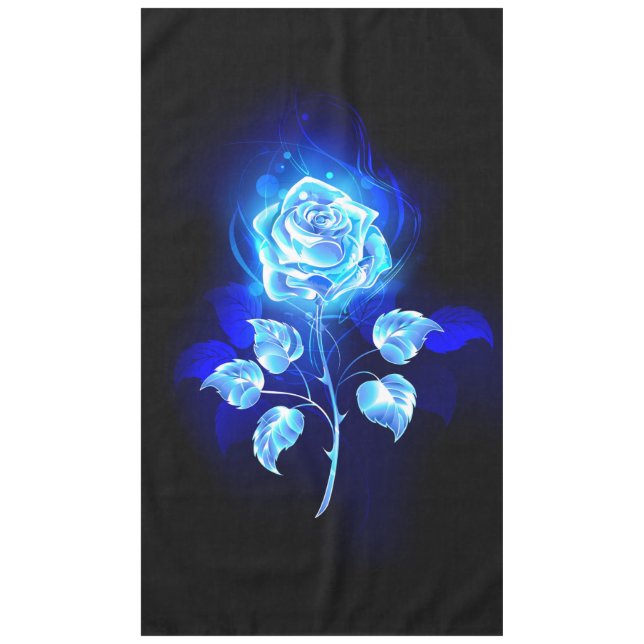 Burning Blue Rose Tablecloth (Front)