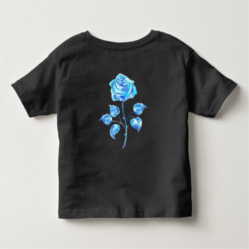 Burning Blue Rose Toddler T_shirt
