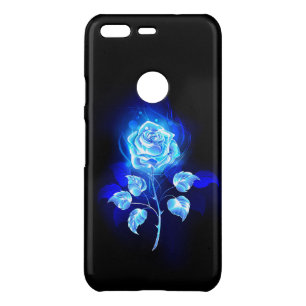 Burning Blue Rose Uncommon Google Pixel Case
