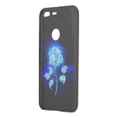 Burning Blue Rose Uncommon Google Pixel Case (Back/Left)
