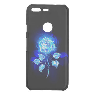 Burning Blue Rose Uncommon Google Pixel Case