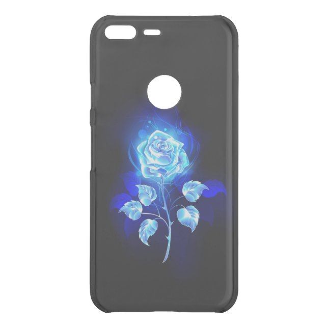 Burning Blue Rose Uncommon Google Pixel XL Case (Back)