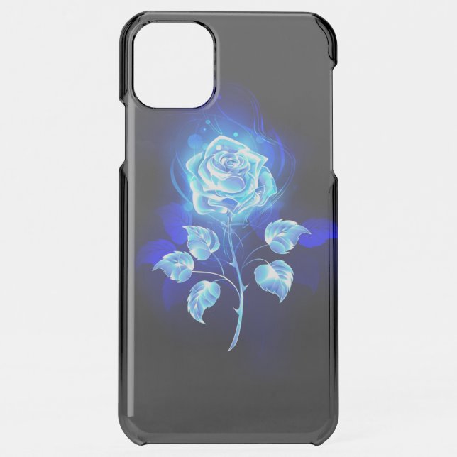Burning Blue Rose Uncommon iPhone Case (Back)
