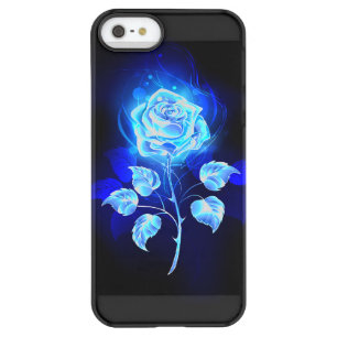 Burning Blue Rose Permafrost iPhone SE/5/5s Case