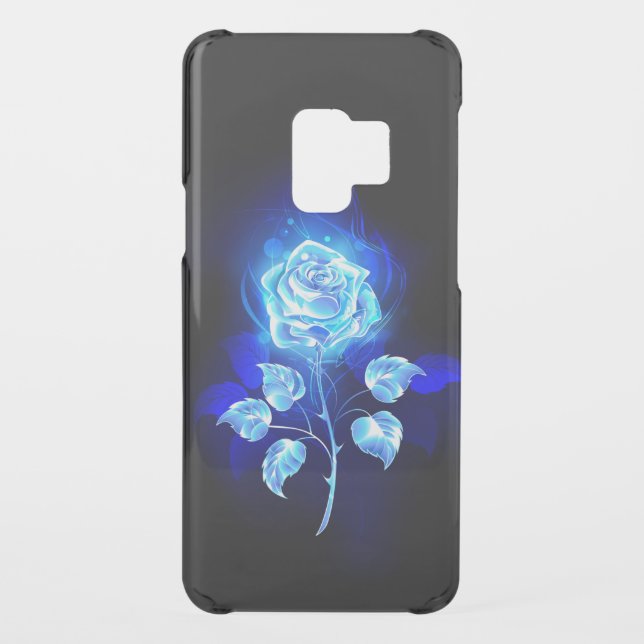 Burning Blue Rose Uncommon Samsung Galaxy Case (Back)