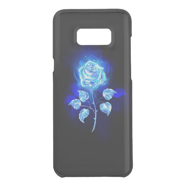 Burning Blue Rose Uncommon Samsung Galaxy Case (Back)