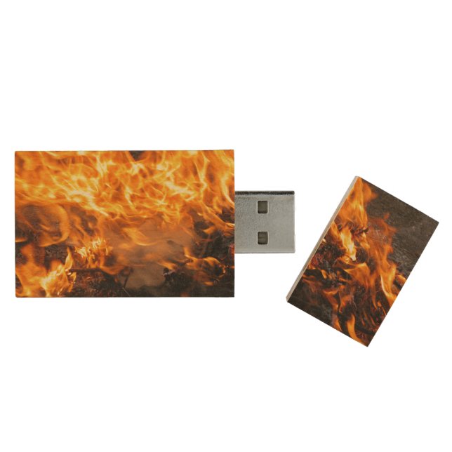 Burning Brush Flash Drive (Opened)