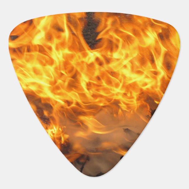 Burning Brush Guitar Pick (Front)