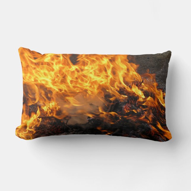 Burning Brush Lumbar Pillow (Front)
