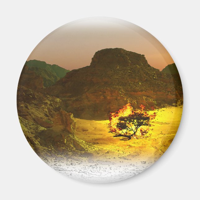 Burning Bush 1 Magnet (Front)