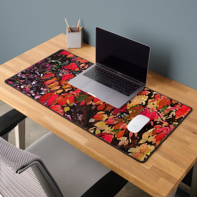 Burning Bush Abstract Desk Mat