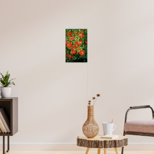 Burning Bush and Emu Wren of Chile Poster