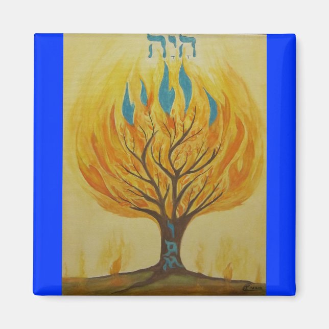 Burning Bush-I Am Magnet (Front)