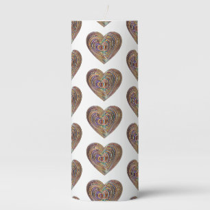 Burning Bush Minimalist Symbol Pillar Candle