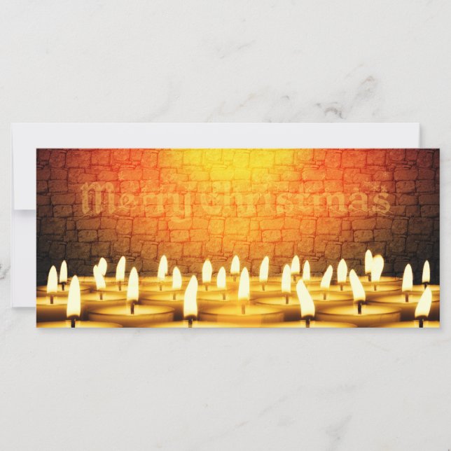 Burning candles - Merry Christmas (Front)