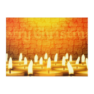 Burning candles - Merry Christmas Acrylic Print