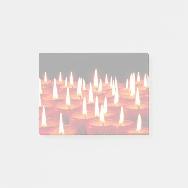 Burning candles post-it notes (Front)