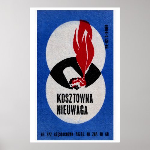 Burning Cigarette - Matchbox Print - Aesthetic