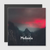 Burning clouds, fog and mountains monogram (Front/Back)