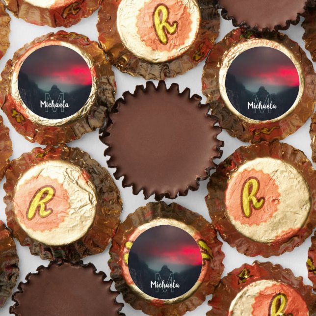Burning clouds, fog and mountains monogram reese's peanut butter cups (Assorted)