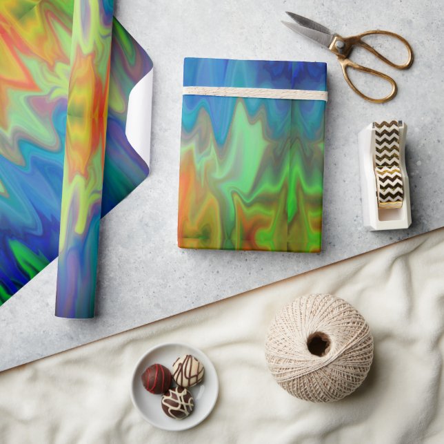 Burning Colors Wrapping Paper (Crafts)