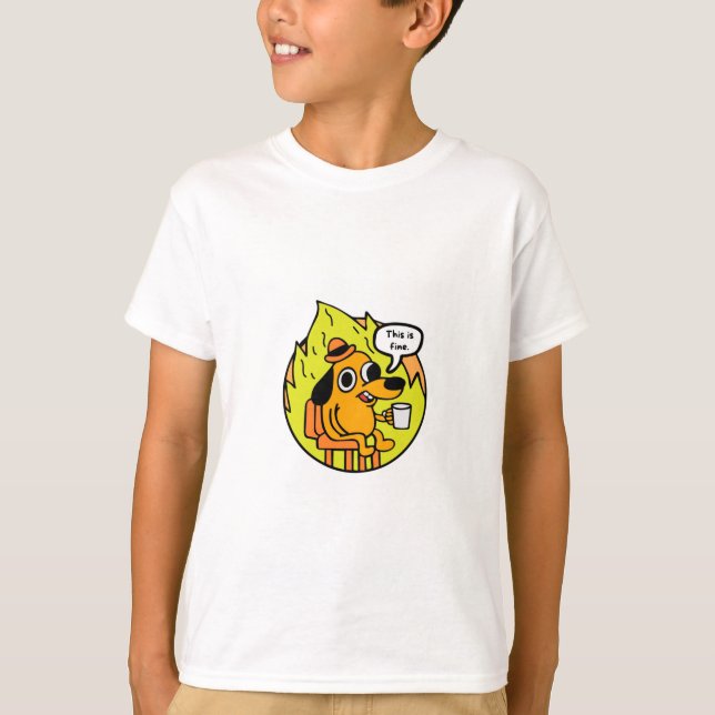 Burning dog T-Shirt (Front)