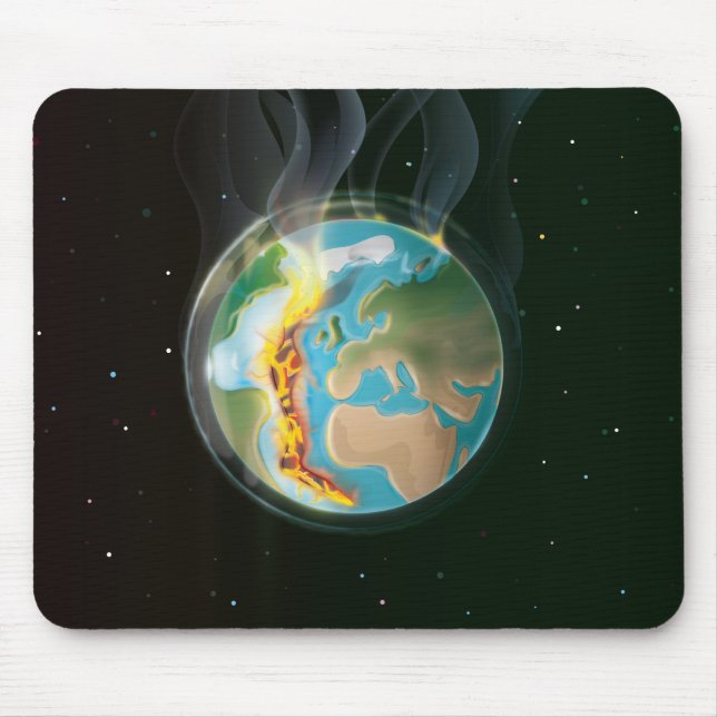 Burning Earth Mouse Pad (Front)