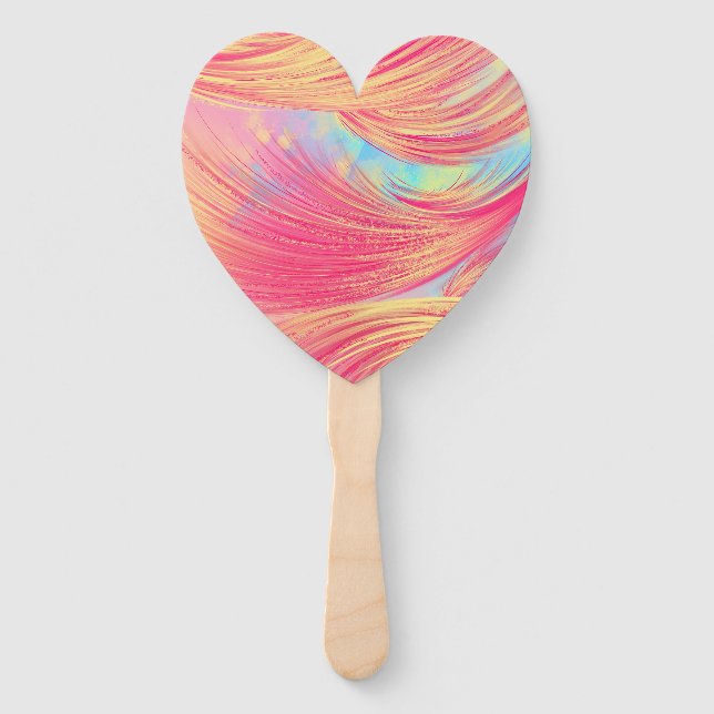 Burning Embers  Hand Fan (Back)