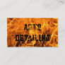 Burning Fire Auto Detailing Business Card