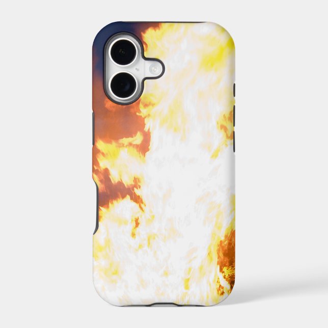 Burning fire iphone case (Back)
