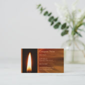 Burning Flame Business Card (Standing Front)
