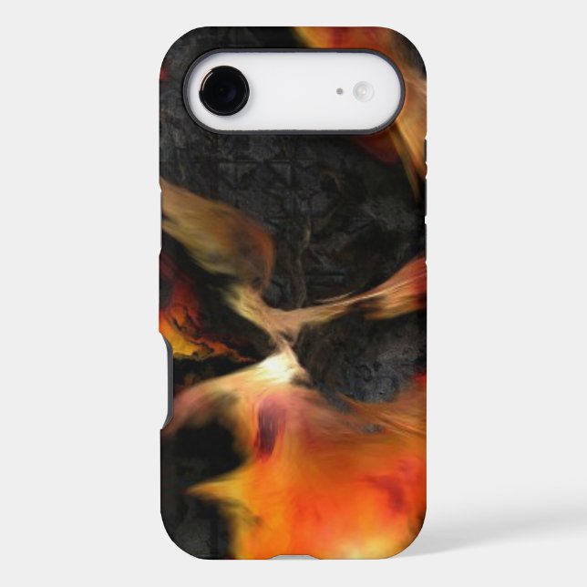 Burning Flames Case-Mate iPhone Case (Back)