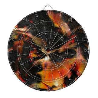 Burning Flames Dart Board