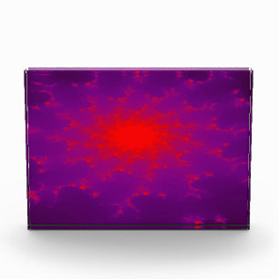 Burning Galaxy Fractal Decoration Acrylic Award
