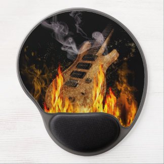 Burning Guitar Gel Mouse Pad