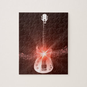 Burning Guitar Jigsaw Puzzle