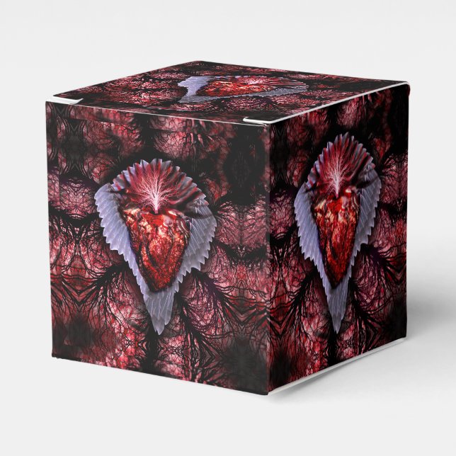 Burning Heart Favor Boxes (Front Side)