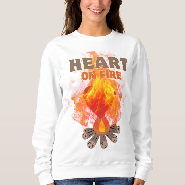 Burning heart sweatshirt (Front)