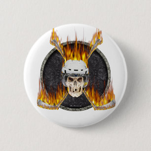 Burning Hockey Sticks Button