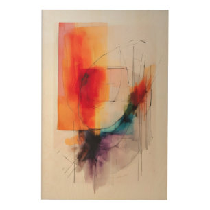 Burning Horizons Wood Wall Art