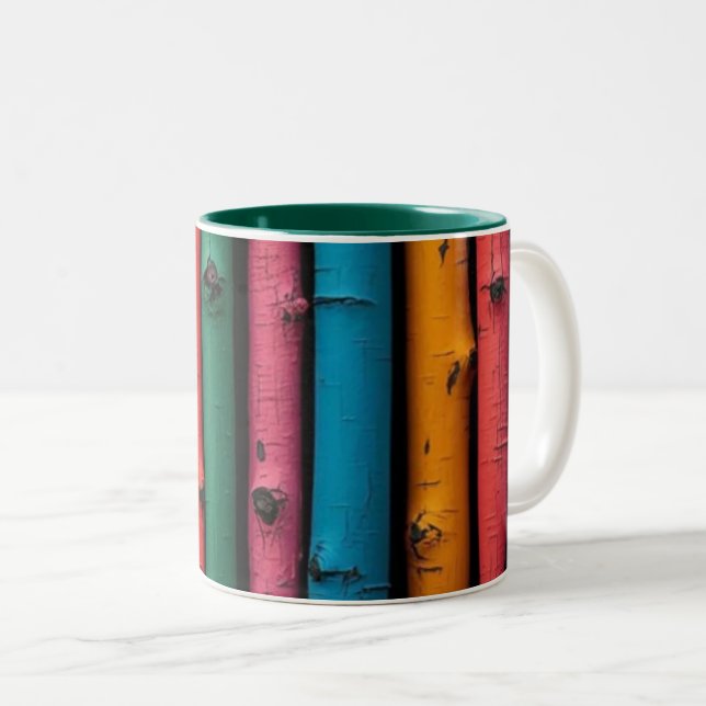 Burning Ice Cube Coffee Mug – Fire & Ice Artistic  (Front Right)