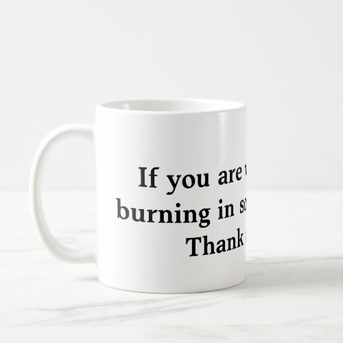 burning in hell mug