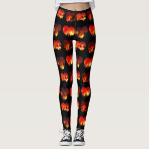 Burning Love Forest BurnDown Leggings