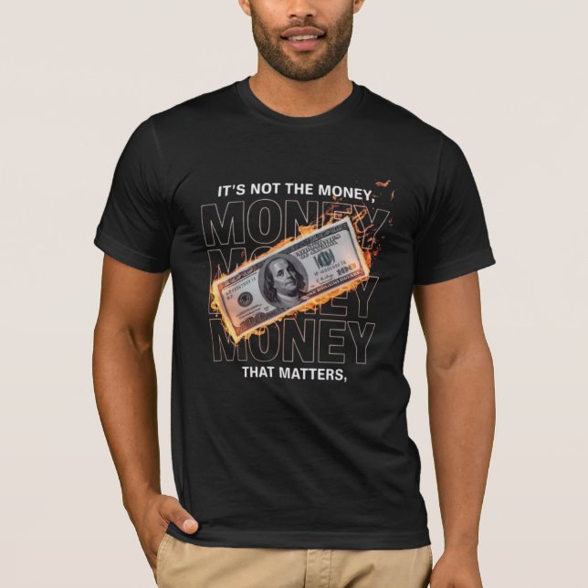 Burning Money Graphic T-Shirt – Urban Streetwear  (Front)