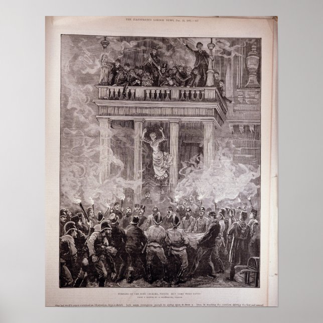 Burning of the Ring Theater, Vienna Poster (Front)