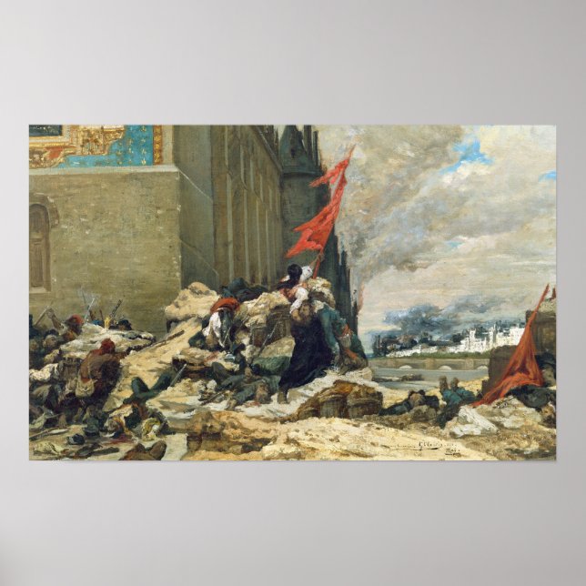 Burning of the Tuileries, 1871 Poster (Front)